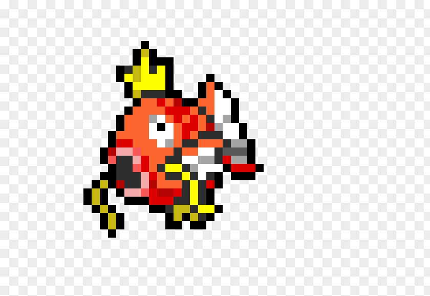 Pokemon 8 Bit Pokémon Diamond And Pearl Magikarp Pixel Art PNG