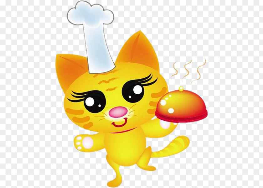 Chef Cartoon Whiskers Cat Cook Clip Art PNG