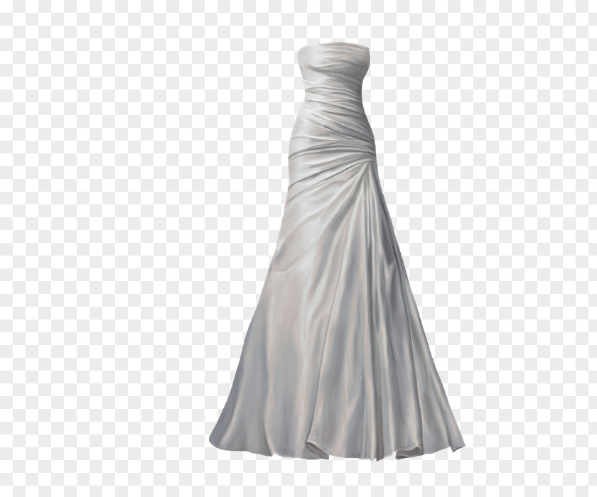 Dress Wedding Bride White PNG