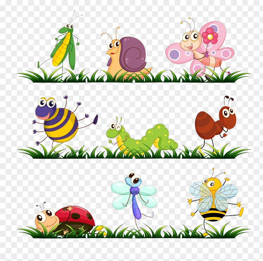 The Grassland In Insects Bugs Bunny Beetle Cartoon PNG