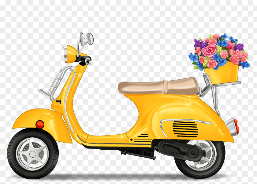 Car Product Vespa Motorized Scooter PNG