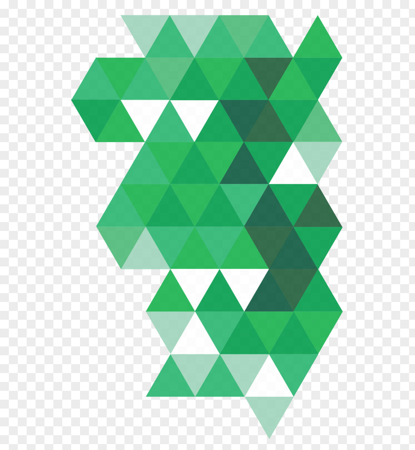 Flipped Triangle Point Symmetry Pattern PNG