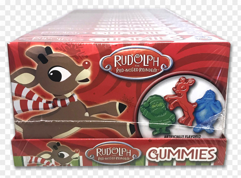 Gummy Bears Rudolph Gummi Candy Reindeer Blue Raspberry Flavor 2.46 Oz PNG