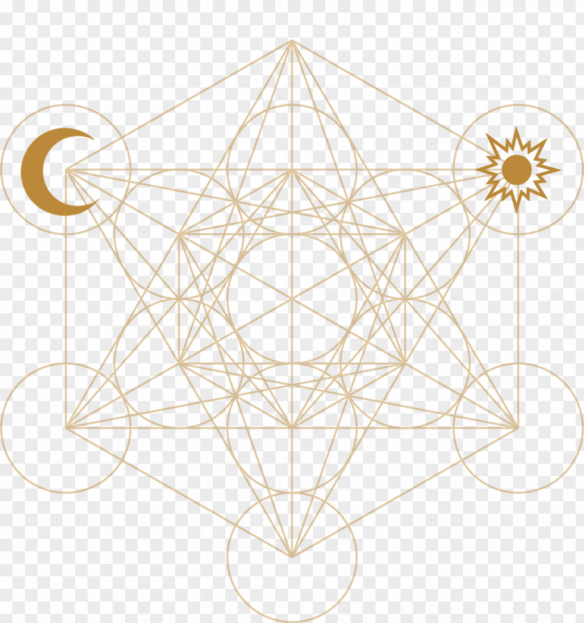 Healing Metatron Sacred Geometry Circle Symmetry Cube PNG
