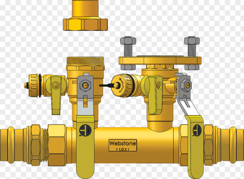 Hydro Flange Plumbing Manifold Central Heating Valve PNG
