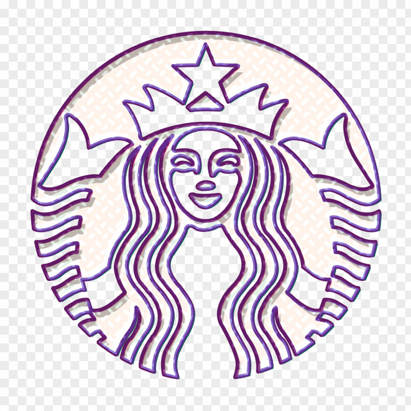 Logo Magenta Starbucks Icon PNG