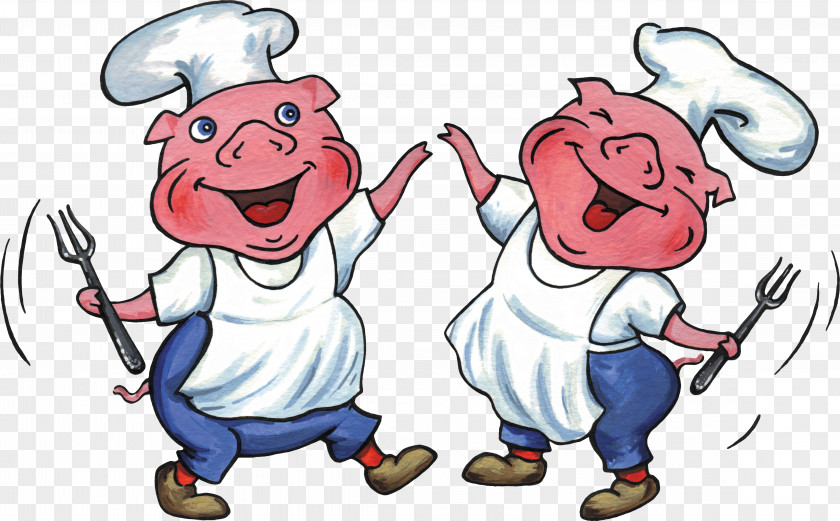 Boar Domestic Pig Cook Cartoon PNG
