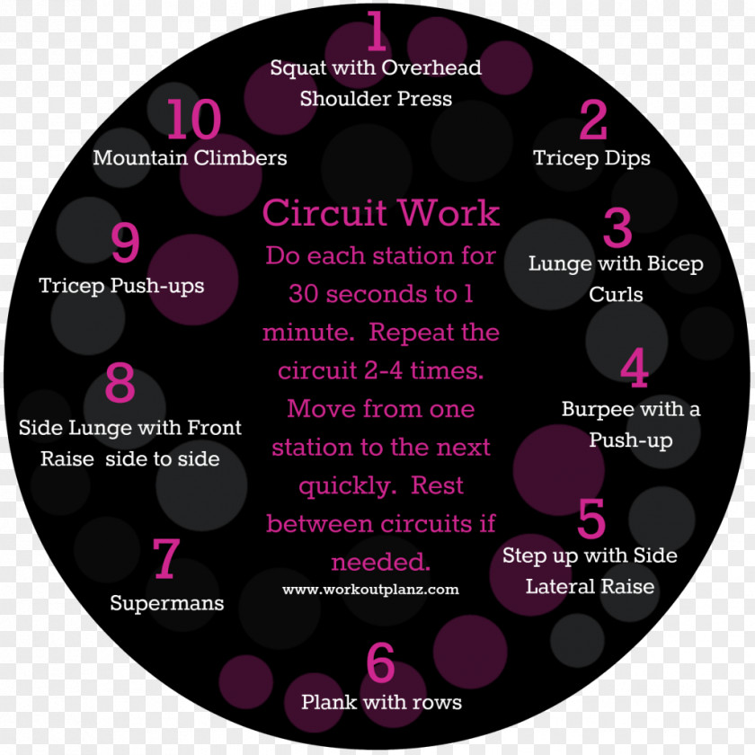 Circuit Training Pink M RTV Font PNG