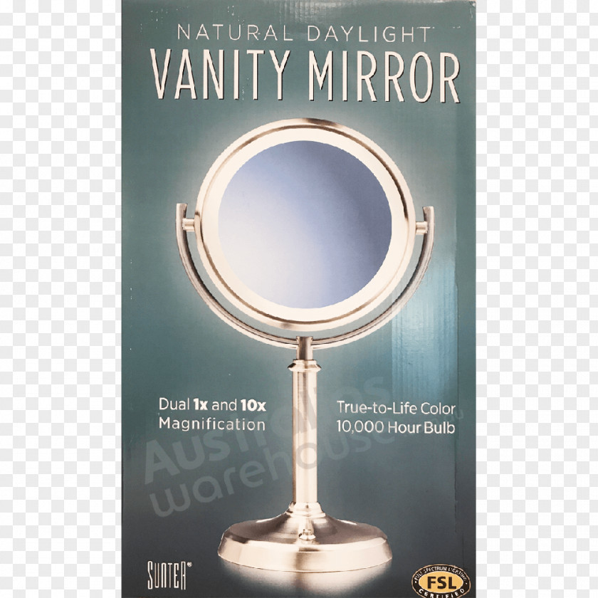 Mirror Glass Vanity Magnification PNG