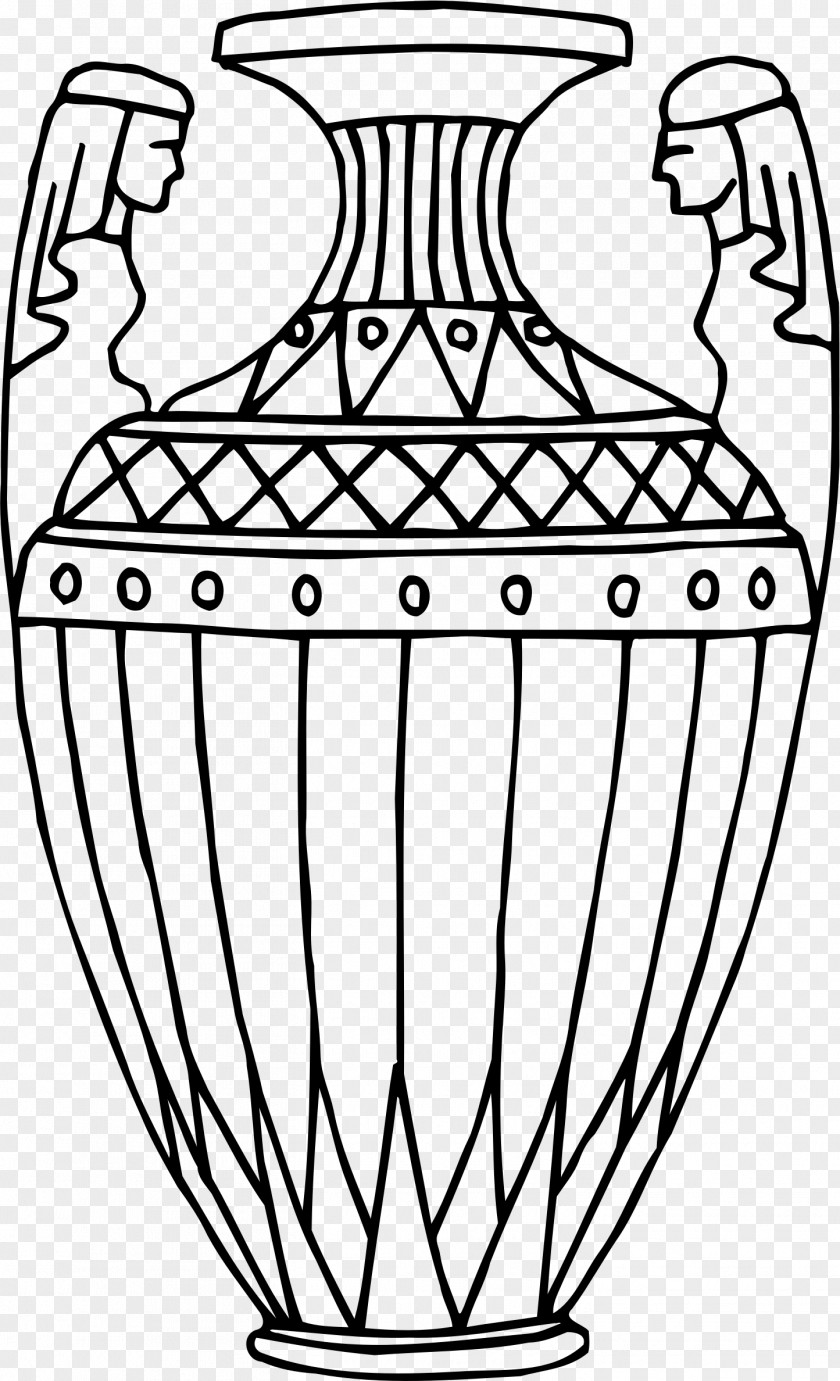 Vase Line Art Black And White Drawing Monochrome PNG