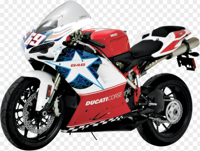 Ducati Sport Touring Motorcycle 848 Windshield PNG
