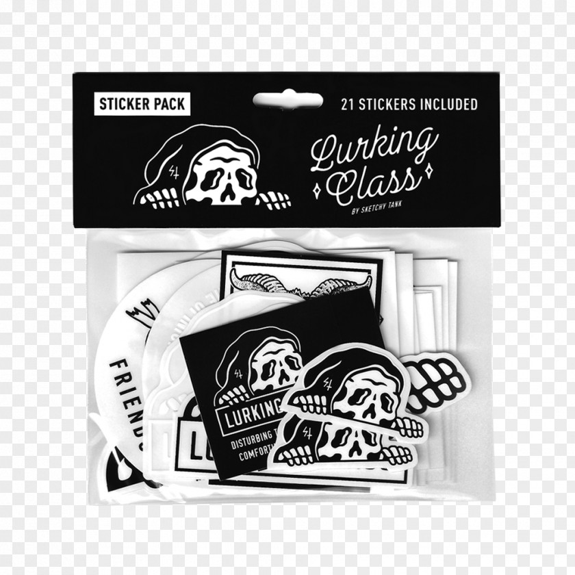 Sticker Pack Lurking Class Skate Shop Label Keyword Tool PNG