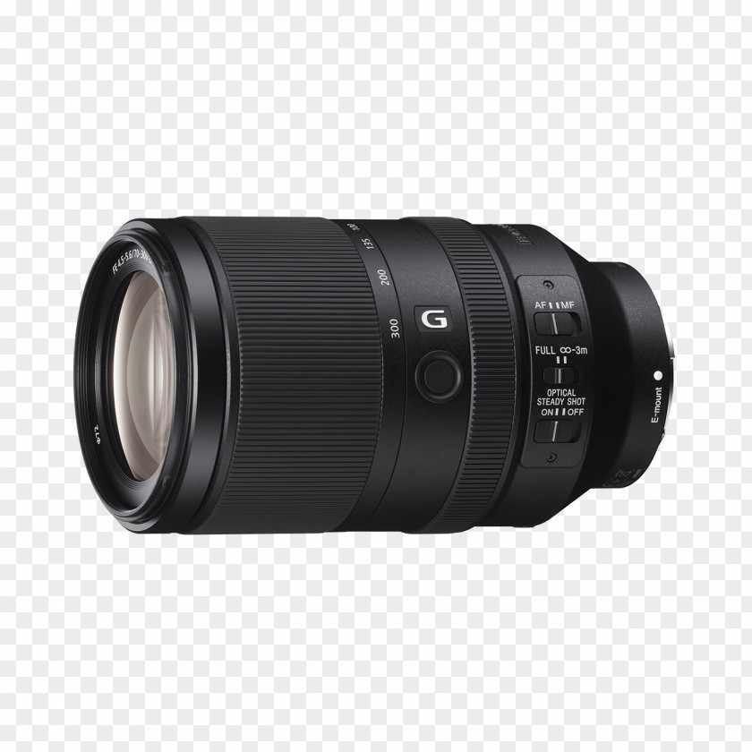 Camera Lens Sony E-mount FE Telephoto 70-300mm F/4.5-5.6 G OSS F4.5-5.6 SEL70300G Full-frame Digital SLR PNG
