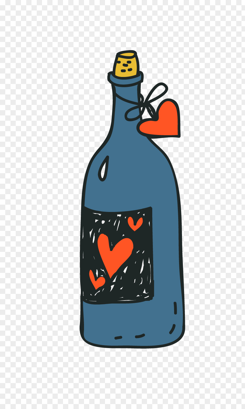 Drifting Bottle Champagne Comics PNG