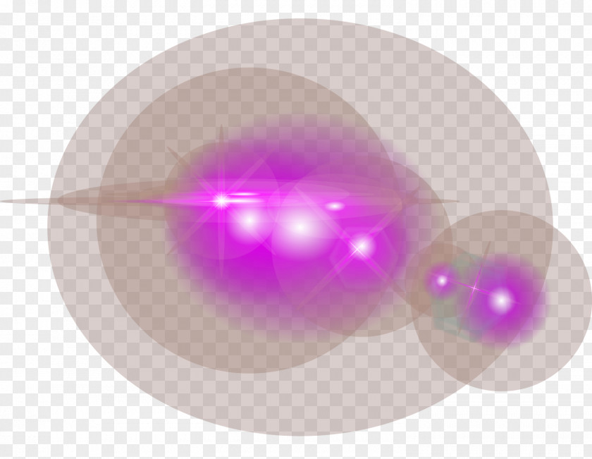 Purple Fantasy Decorative Vector Light Effect Sphere PNG