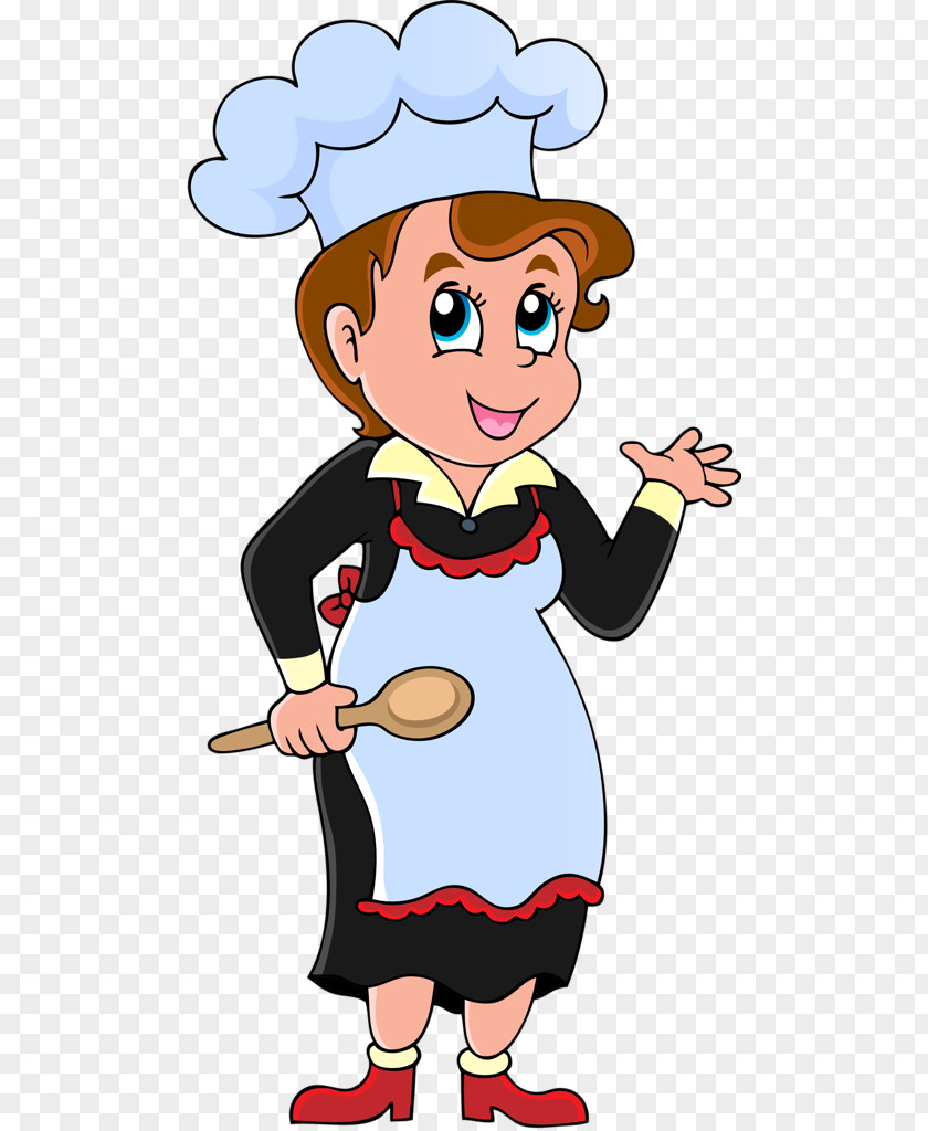 Fat Chef Kitchen Cartoon Clip Art PNG