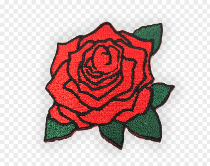 Rose Embroidered Patch Iron-on Clip Art PNG