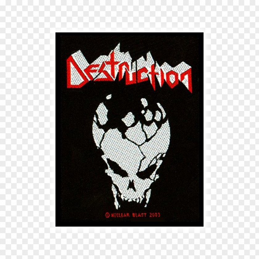 Destruction Embroidered Patch Thrash Metal Infernal Overkill Printing PNG