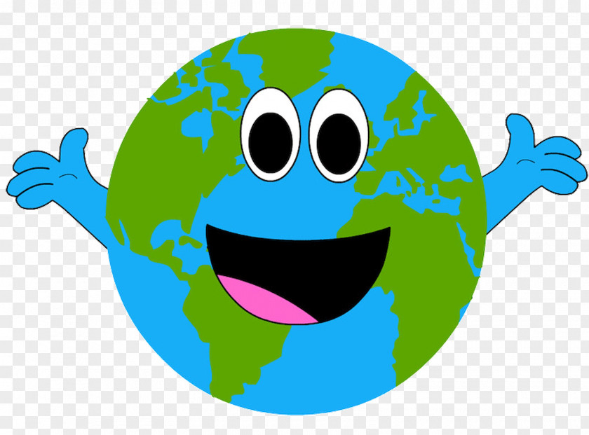 Earth Cartoon The Day Smiled Smiley Clip Art PNG