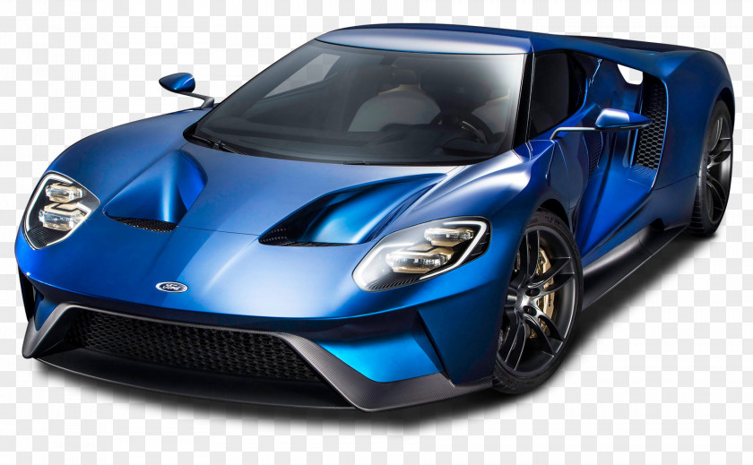 Ford GT Blue Super Car GT40 2017 PNG