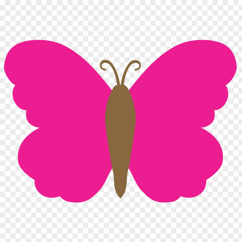 Pink Butterfly Paper Decal Sticker Color PNG