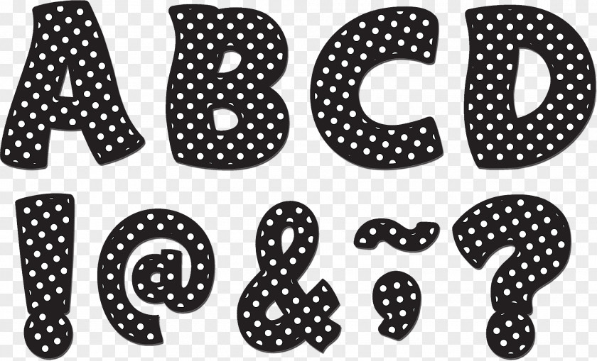 Polka Dots Dot Letter Case Alphabet PNG