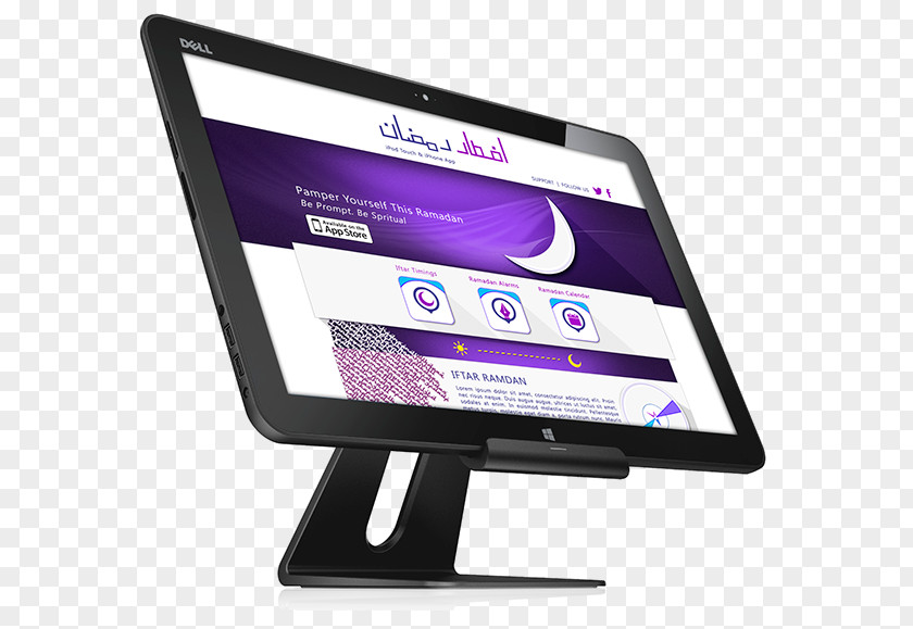 Ramadan Template Computer Monitors Output Device Monitor Accessory Display Dell PNG
