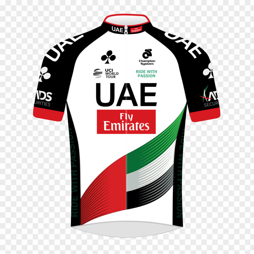 Fly Emirates Jersey UAE Abu Dhabi UCI ProTour Cannondale-Drapac Bahrain-Merida PNG
