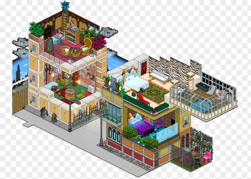 Habbo Video Game Apartment Web Feed PNG