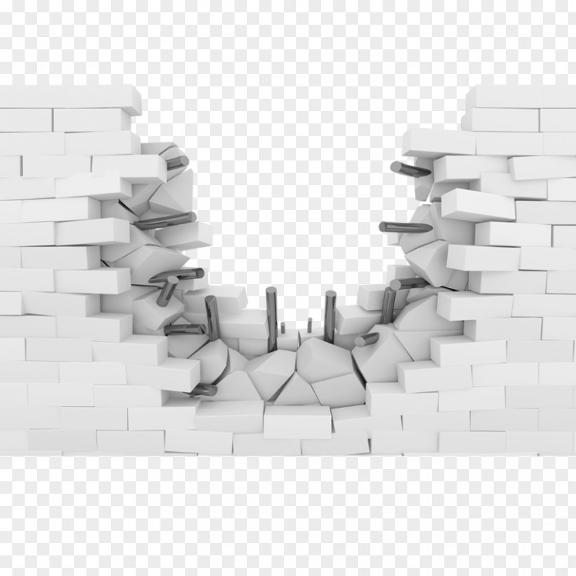 Ready Made Wall Decal Mural Brick Room PNG