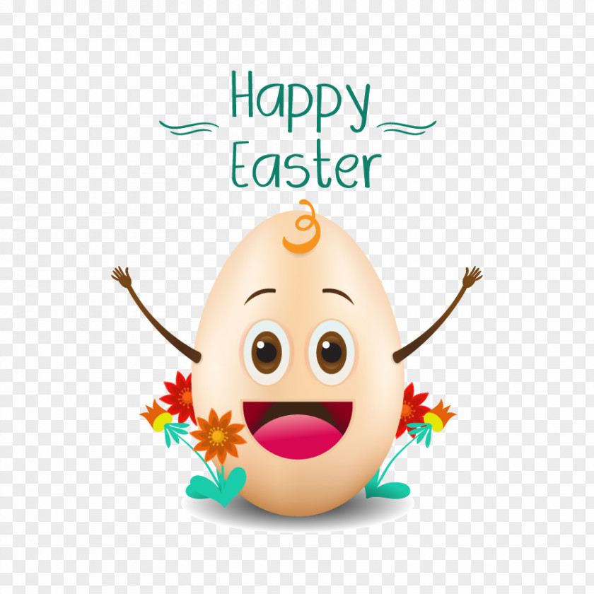 Vector Anthropomorphic Egg Euclidean Easter PNG