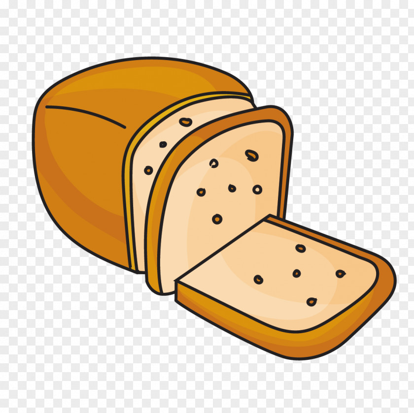 Vector Bread Toast Sliced Breakfast Bakery PNG