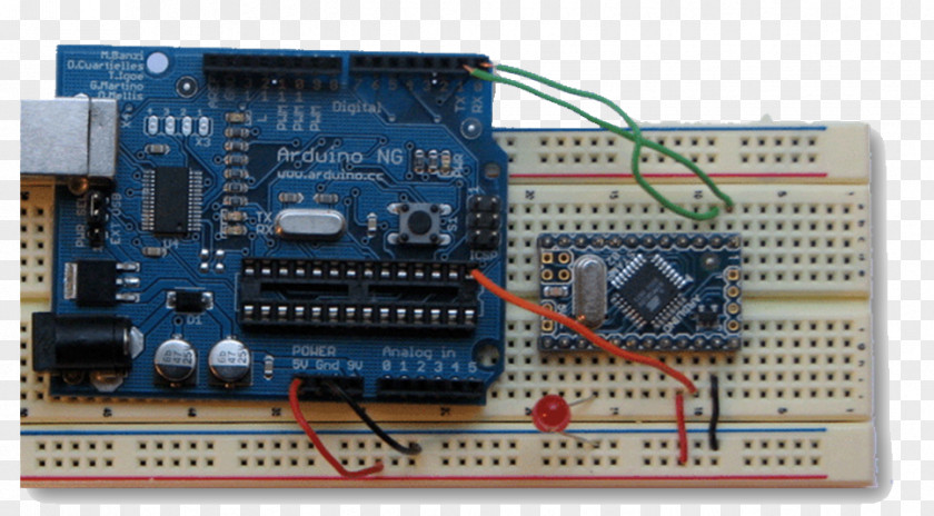 Breadboard Electronics Microcontroller Electronic Engineering Component PNG