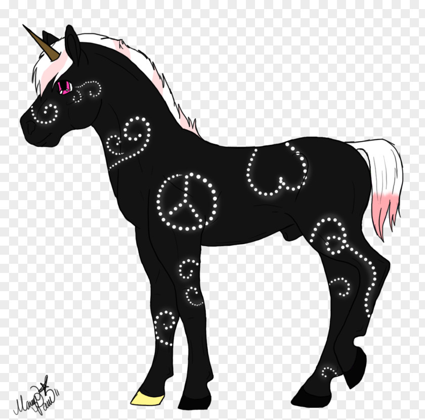 Handsome Unicorn Pony Mustang Stallion Foal Colt PNG