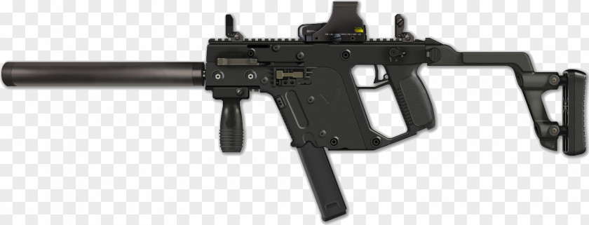 Machine Gun KRISS Vector Submachine Weapon .45 ACP Heckler & Koch MP7 PNG