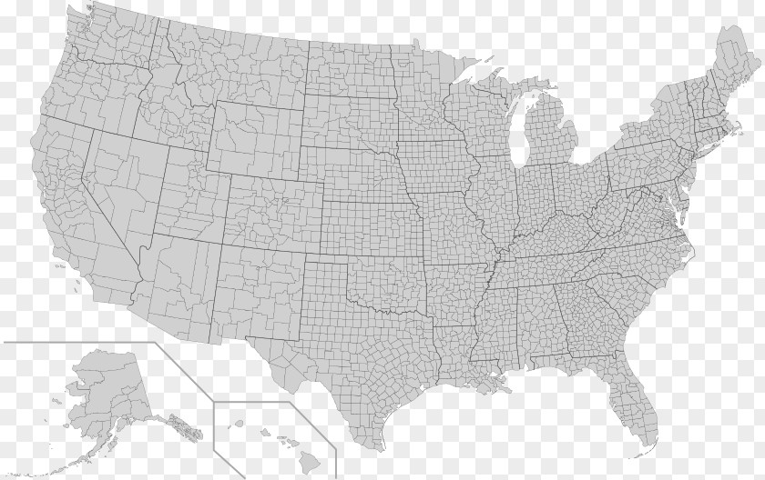 United States FIPS County Code Blank Map PNG