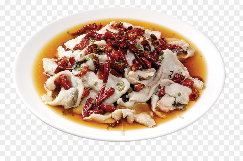 Boiled Fish Slice Hot And Sour Soup Pot Boiling PNG