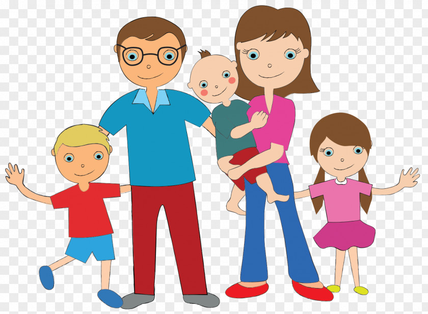 Family Cartoon Clip Art PNG