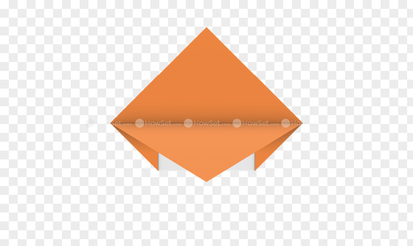 Half Fold Line Triangle Origami PNG