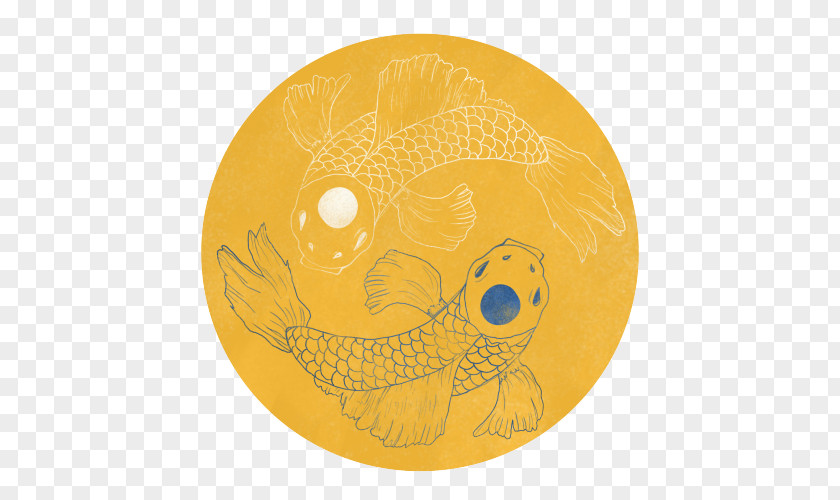 Koi Fish Yin And Yang Circle Organism Animal Font PNG