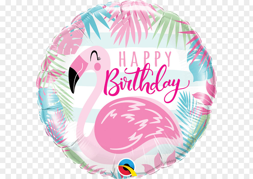 Balloon Happy Birthday To You Party Flamingo PNG