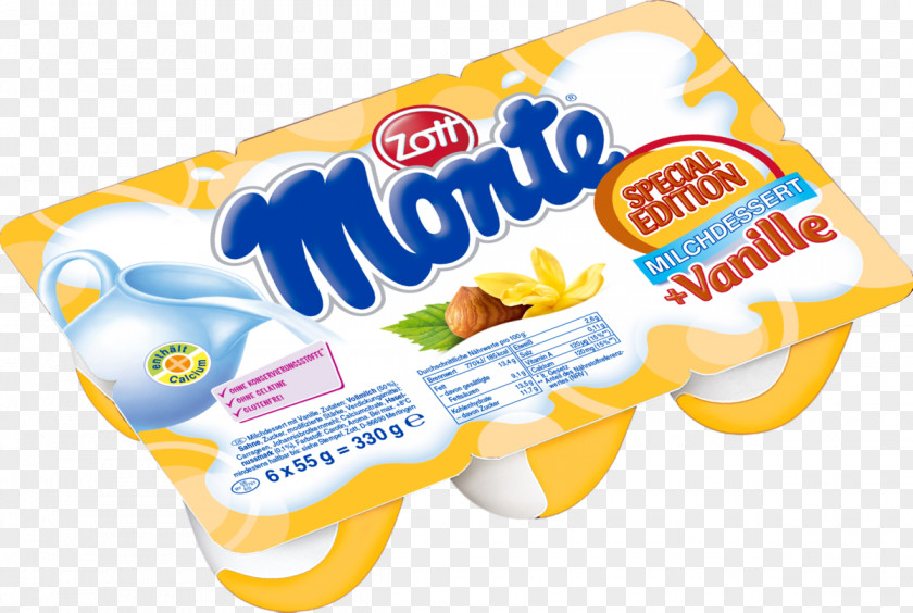 Milk Processed Cheese Mousse Monte Vanilla PNG