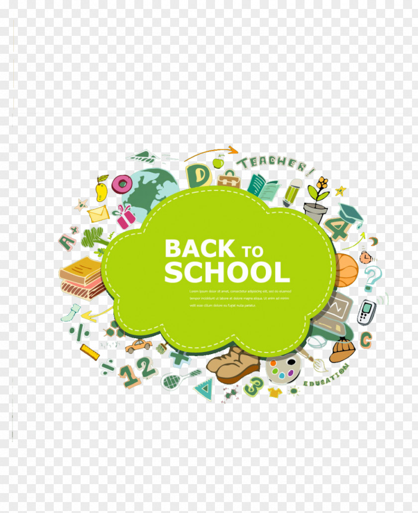 School Life Illustration PNG