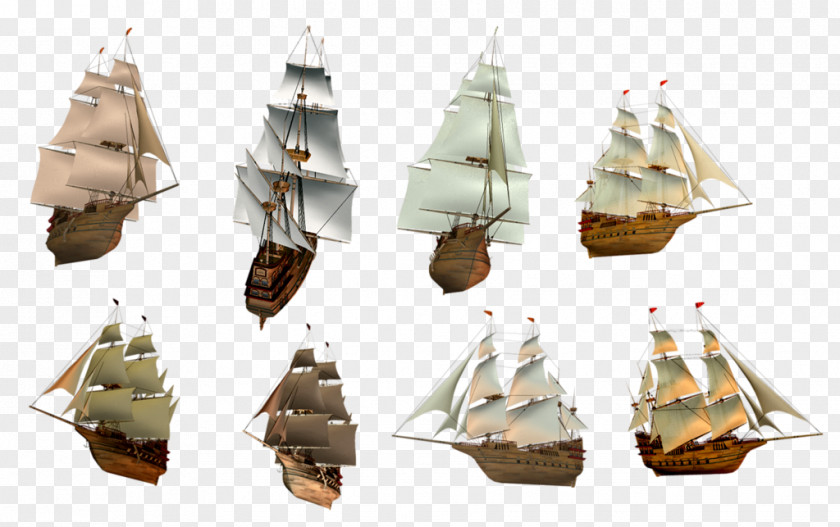 Boat Sailing Ship Caravel PNG