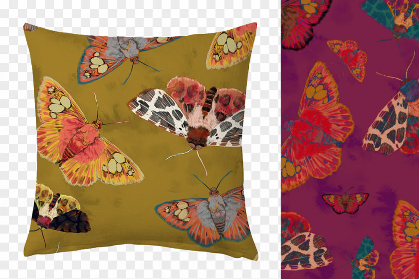 Butterfly Pillow Cushion Dakimakura Purple PNG
