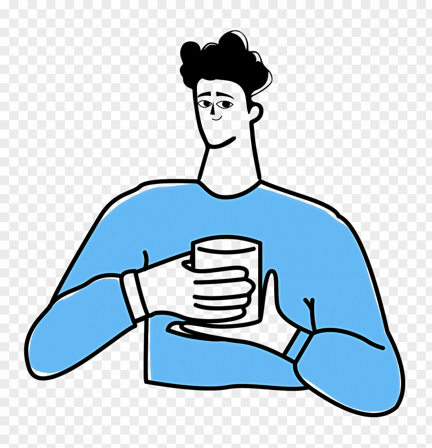 Drinking Tea PNG