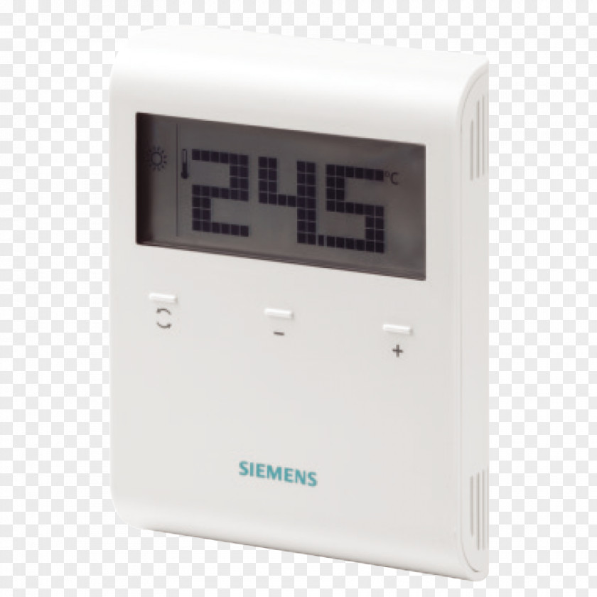 Siemens Room Thermostat Liquid-crystal Display Programmable Electric Battery PNG