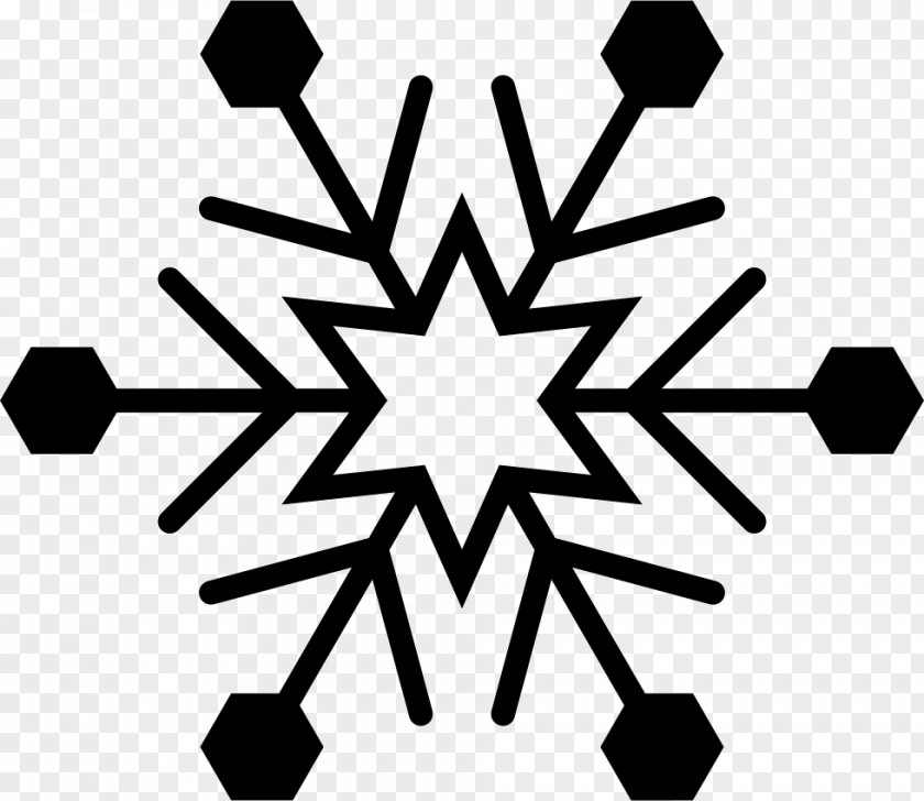 Snowflake Hexagon Shape Line PNG