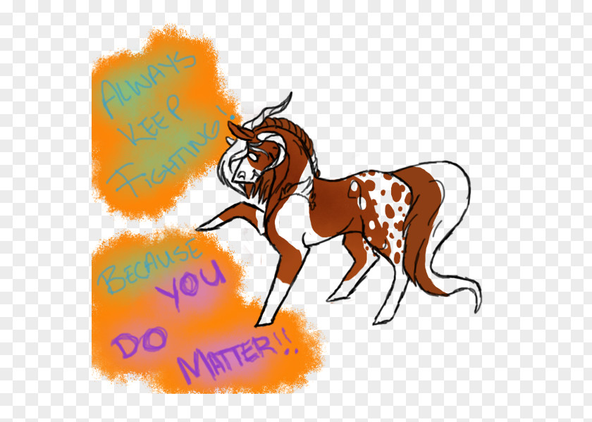 Keep Fighting Mustang Halter Pack Animal Clip Art PNG