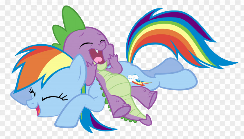 My Little Pony Rainbow Dash Spike Pinkie Pie Applejack PNG